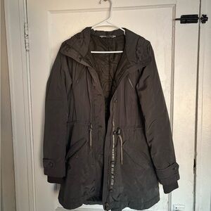 Athleta Dark Gray Hooded Jacket